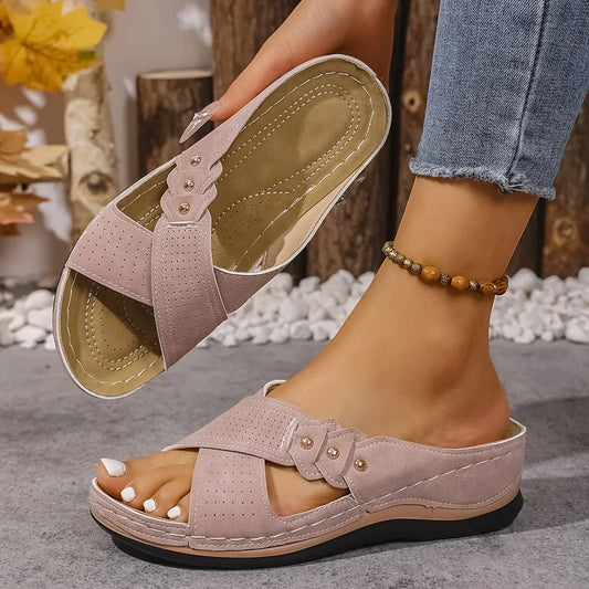 PATRICIA - Elegantes sandalias de cuña