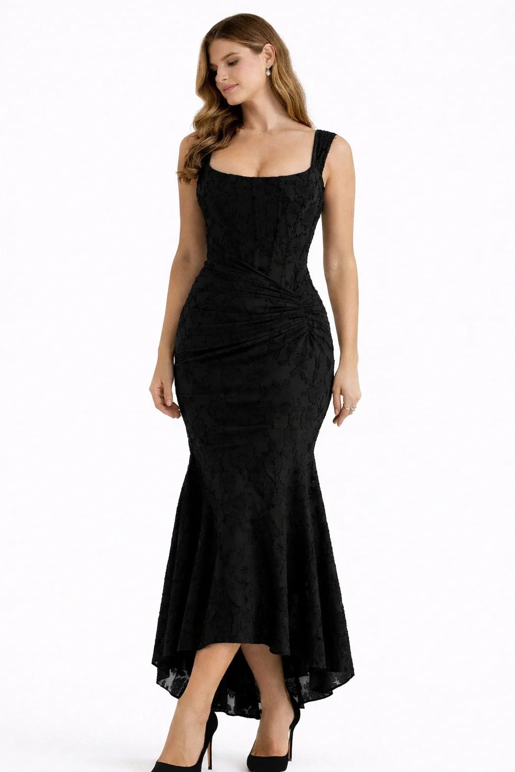Aurelia - Vestido Maxi de Tirantes Drapeado
