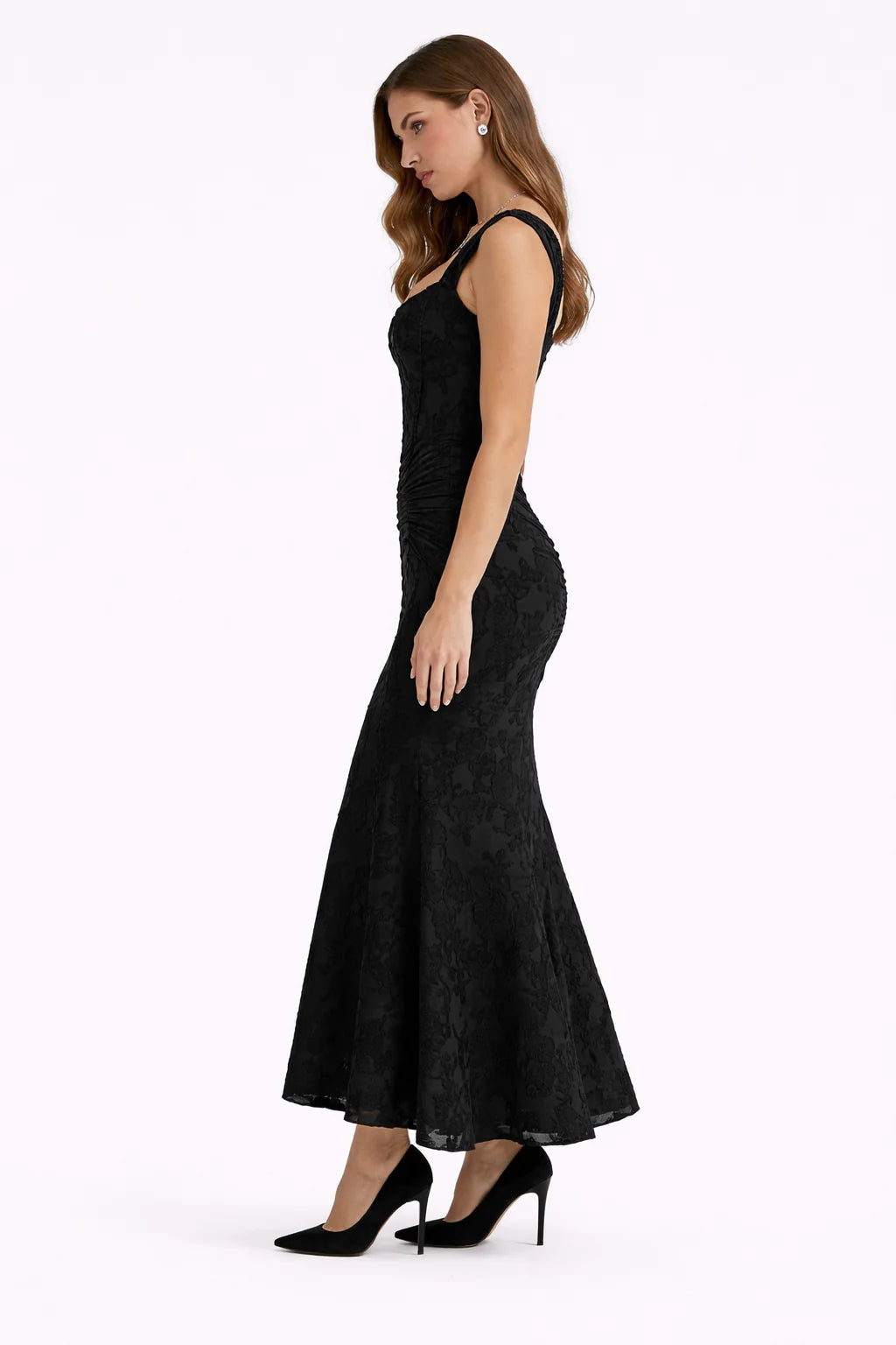 Aurelia - Vestido Maxi de Tirantes Drapeado