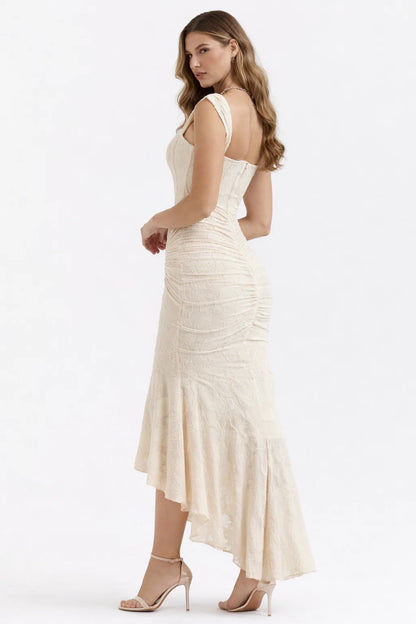 Aurelia - Vestido Maxi de Tirantes Drapeado