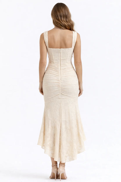 Aurelia - Vestido Maxi de Tirantes Drapeado