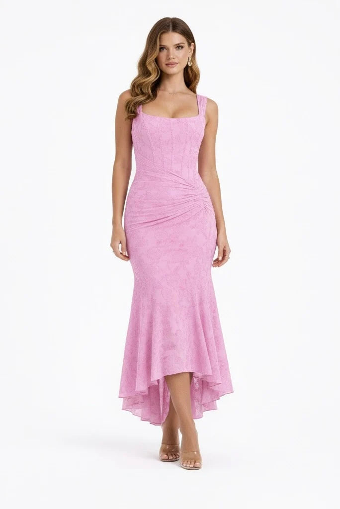 Aurelia - Vestido Maxi de Tirantes Drapeado
