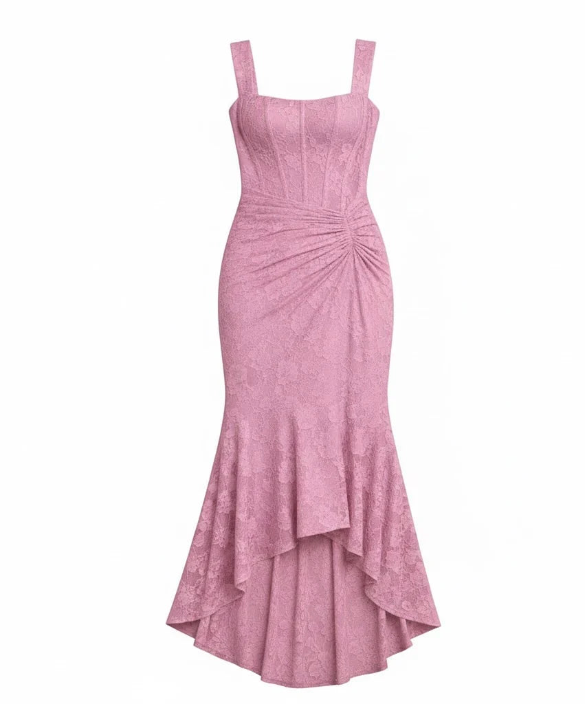 Aurelia - Vestido Maxi de Tirantes Drapeado