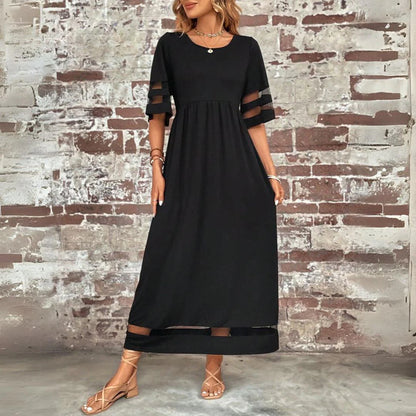 Beth - Vestido midi favorecedor que disimula la barriga