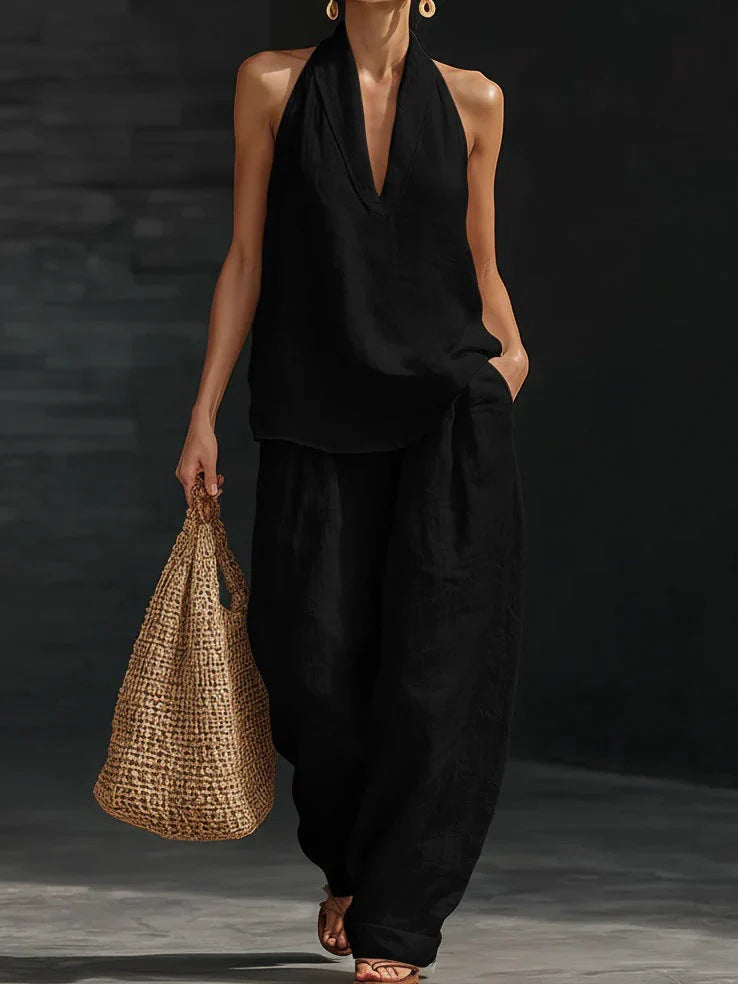 Conjunto sin mangas Zoë™ con pantalón de pierna ancha