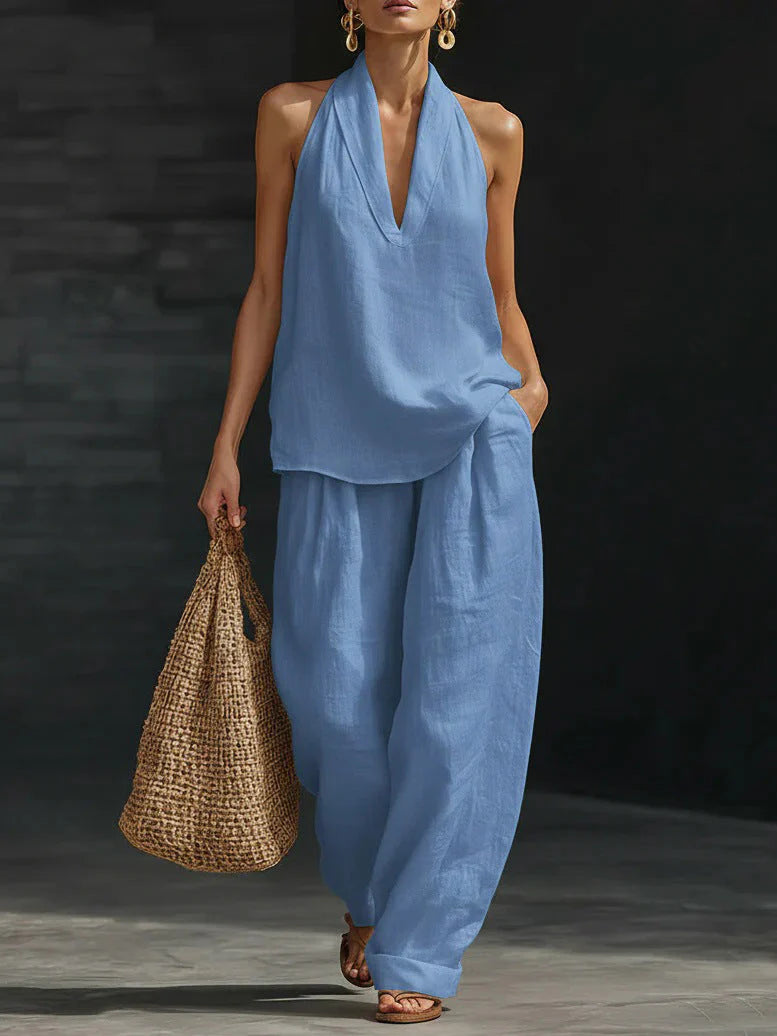 Conjunto sin mangas Zoë™ con pantalón de pierna ancha