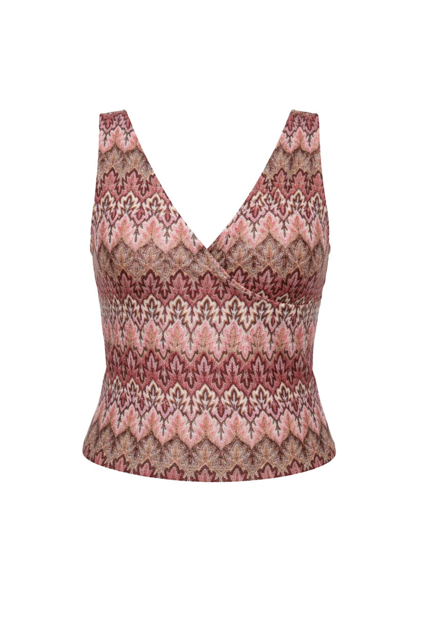 "Frida" Top Rosa
