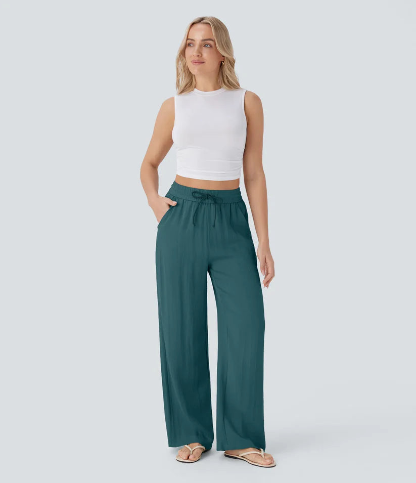 Martina - Pantalones Lino