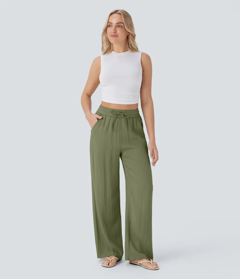 Martina - Pantalones Lino