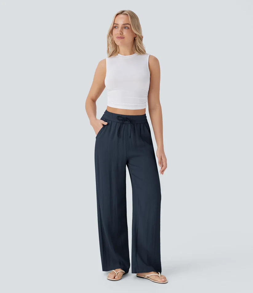 Martina - Pantalones Lino