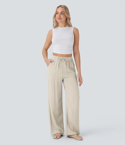 Martina - Pantalones Lino