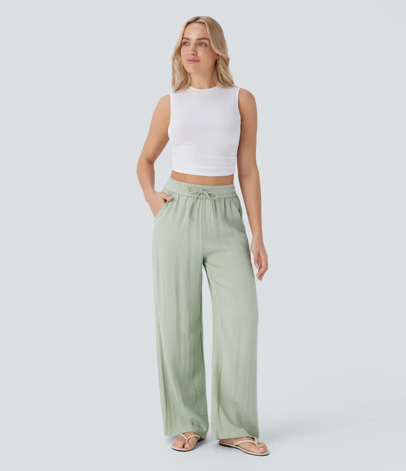 Martina - Pantalones Lino