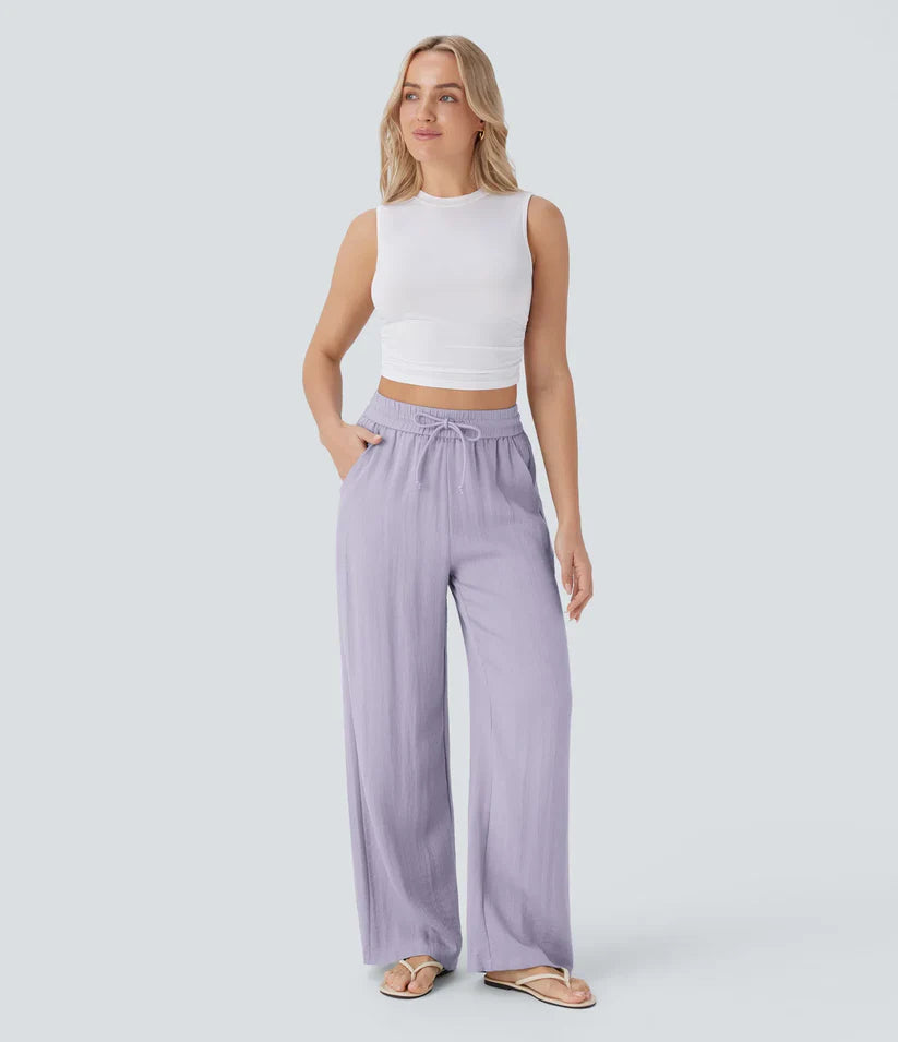 Martina - Pantalones Lino