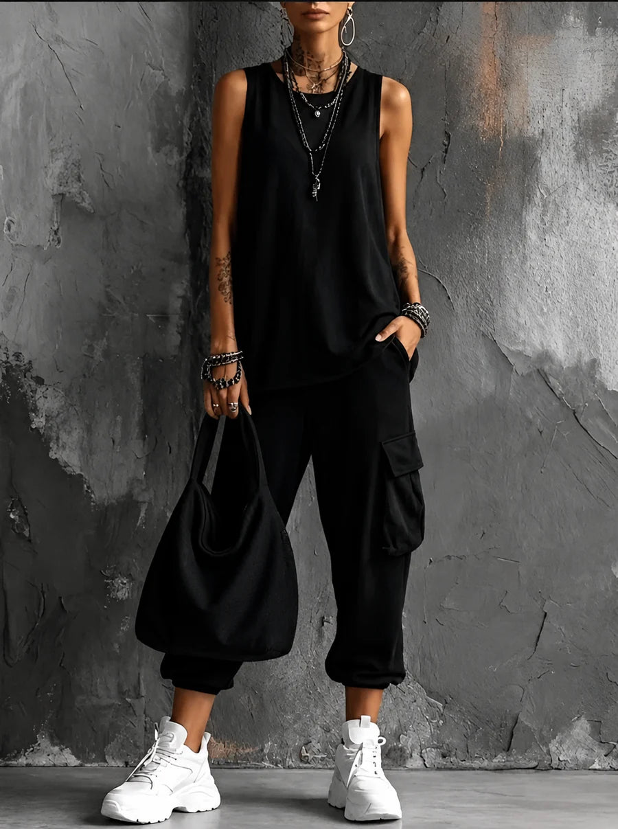 Noelia - Conjunto casual de confort urbano