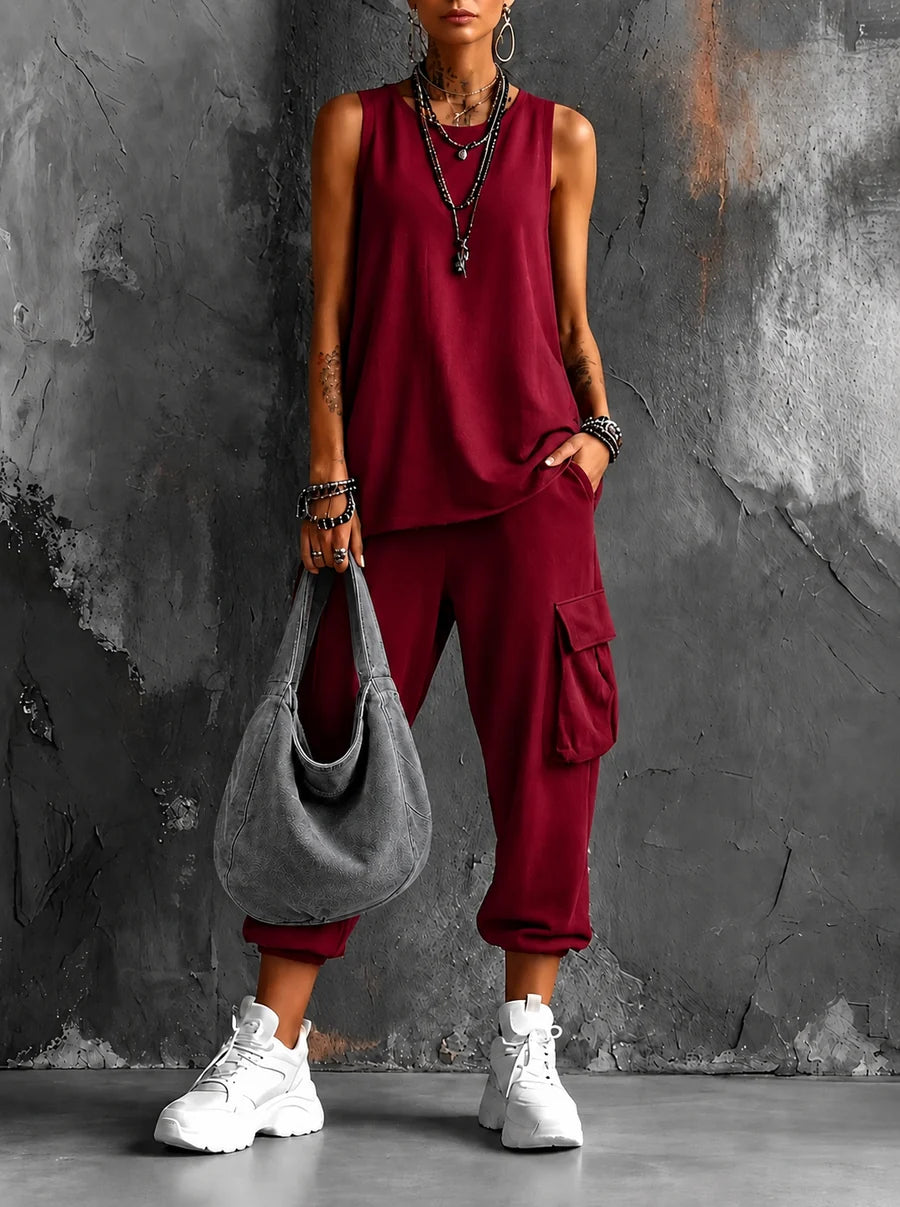 Noelia - Conjunto casual de confort urbano