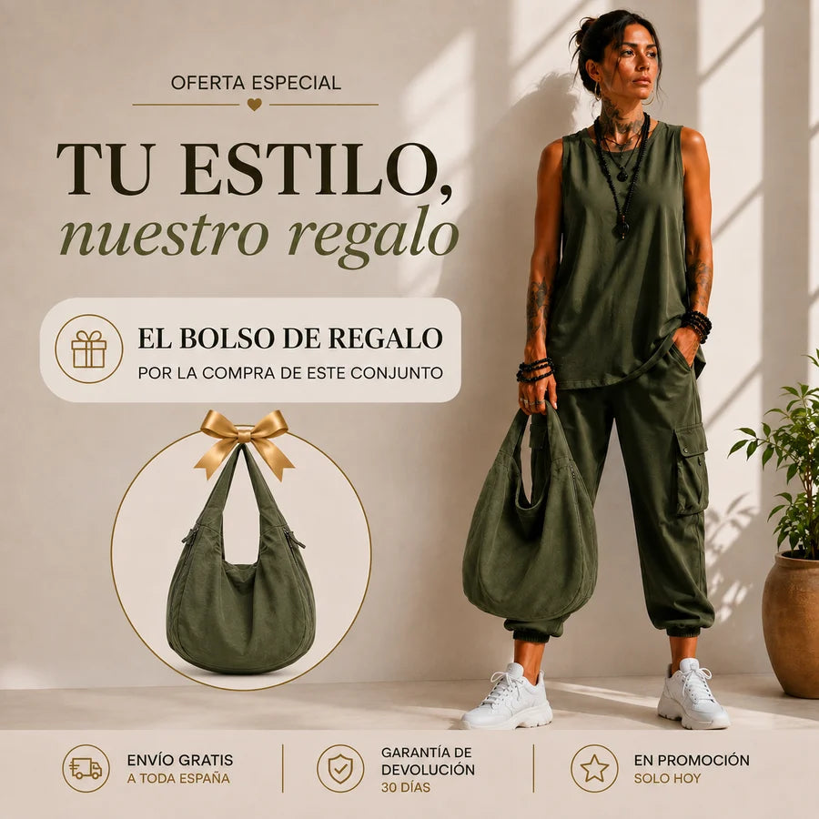 Noelia - Conjunto casual de confort urbano