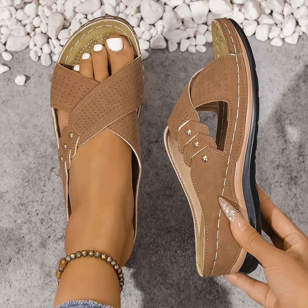 PATRICIA - Elegantes sandalias de cuña