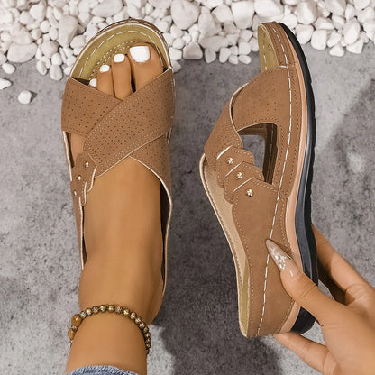 PATRICIA - Elegantes sandalias de cuña