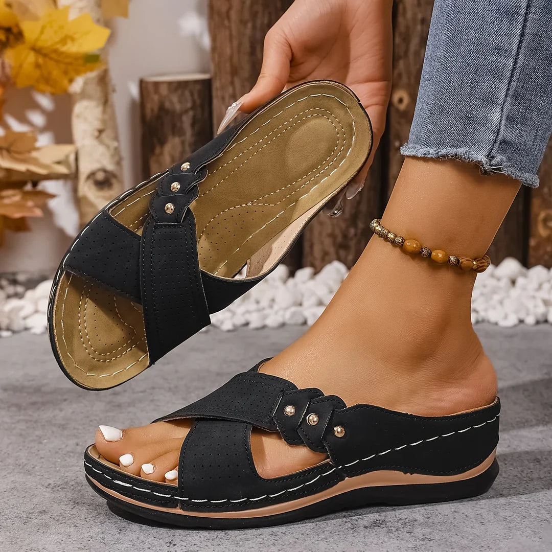 PATRICIA - Elegantes sandalias de cuña