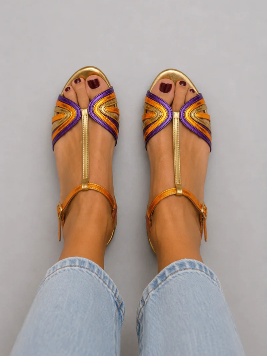 Viviana - Sandalias Color Mediterráneo