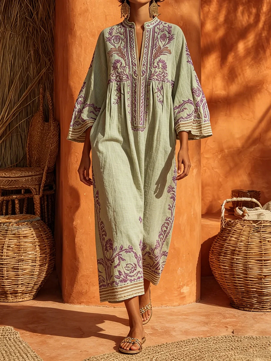 Zahara - Vestido de Lino y Algodón