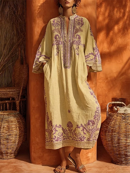 Zahara - Vestido de Lino y Algodón