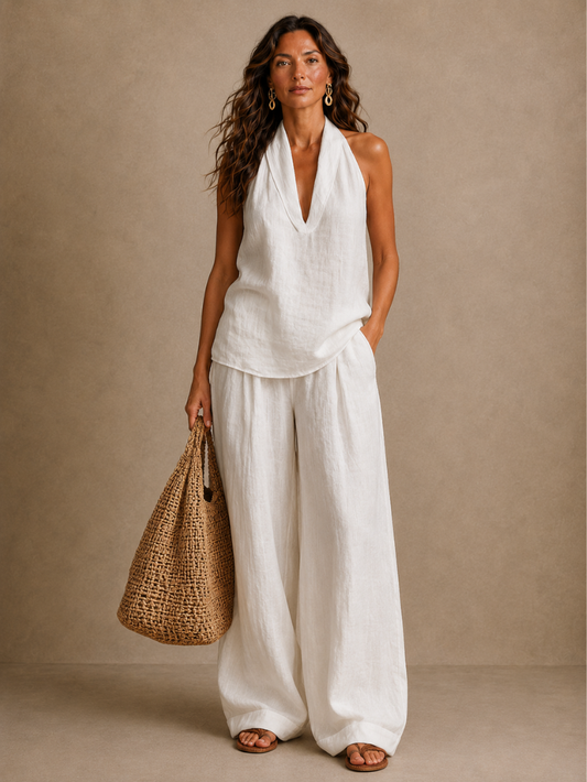 Conjunto sin mangas Zoë™ con pantalón de pierna ancha